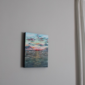 Naplemente festmény - művészet - festmény - akril - Meska.hu