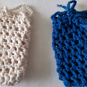 Horgolt pamut szappanzsák - szépségápolás - szappan & fürdés - szappanzsák - Meska.hu