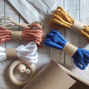 Boho makramé DIY függő illatosító természetes anyagokból, saját készítésű ajándék - diy (csináld magad) - egységcsomag - Meska.hu