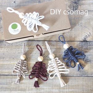 Csináld magad! 4 darab karácsonyfadísz természetes anyagokból - diy (csináld magad) - egységcsomag - Meska.hu