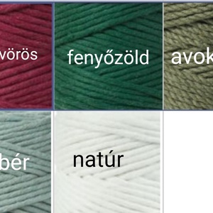 Boho lakásdekoráció, makramé függöny összefogó, levél alakú függöny összekötő újrahasznosított pamut fonalból - otthon & életmód - dekoráció - fali és függő dekoráció - függődísz - Meska.hu