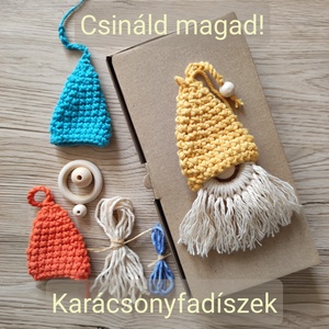 Csináld magad! 4 karácsonyi gnóm, skandináv stílusú karácsonyfadísz, saját készítésű autódísz, DIY csomag gyerekeknek - diy (csináld magad) - egységcsomag - Meska.hu