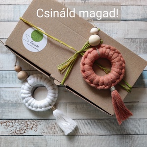 Boho makramé DIY függő illatosító természetes anyagokból, saját készítésű ajándék - diy (csináld magad) - egységcsomag - Meska.hu