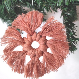 Csináld magad! DIY karácsonyfadísz készlet gyerekeknek is, négy kör alakú karácsonyfadísz természetes anyagokból, DIY (Csináld magad), Egységcsomag, Csomózás, Mindenmás, MESKA