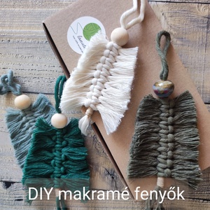 Csináld magad! 3 db boho karácsonyfadísz természetes anyagokból  - Meska.hu