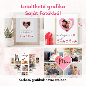 Fotós Ajándék Saját képekből - Karácsonyra  Családnak, Anyának, Apának - Többféle méret, választható grafika  - karácsony - karácsonyi ajándékozás - karácsonyi képeslap, üdvözlőlap, ajándékkísérő - Meska.hu