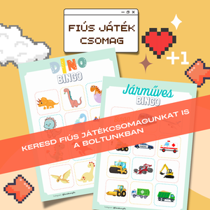 AUTÓS - JÁRMŰVES Mini Foglalkoztató csomag, 12 Feladatlap és családi játék csomag (Memória, Bingo)  -  - Meska.hu