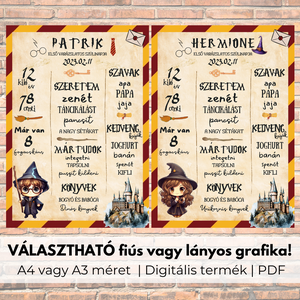 Harry Potter Szülinapi Kép - Poszter / egy éves lettem vagy sokadik szülinapra/ Fiúnak és Lányoknak - otthon & életmód - babaszoba, gyerekszoba - babaszoba kép - Meska.hu