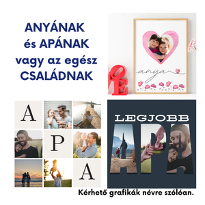 Fotós Ajándék Saját képekből - Karácsonyra  Családnak, Anyának, Apának - Többféle méret, választható grafika , Karácsony, Karácsonyi ajándékozás, Karácsonyi képeslap, üdvözlőlap, ajándékkísérő, Fotó, grafika, rajz, illusztráció, MESKA