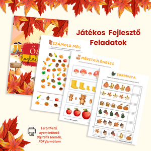 30+ oldal ŐSZI foglalkoztató és családi játék csomag (Memória, Bingo, Bakancslista, Kincskereső)  - játék & sport - készségfejlesztő és logikai játék - oktató játékok - Meska.hu
