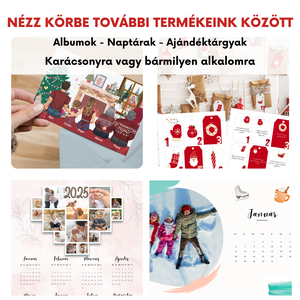 Mini Képes Album - 8-10 fotóval - Karácsonyi Ajándéknak családnak, nagyszülőknek - karácsony - karácsonyi ajándékozás - karácsonyi képeslap, üdvözlőlap, ajándékkísérő - Meska.hu