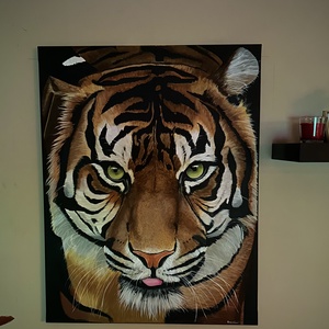 Tigris akril festmény  - Meska.hu