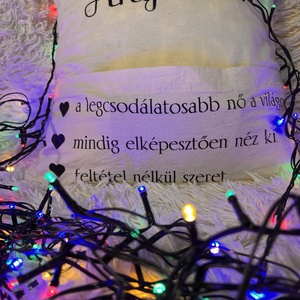 Anyukám - díszpárna - karácsony - karácsonyi ajándékozás - karácsonyi ajándékcsomagolás - Meska.hu
