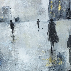 Cityscape art elegancia, fekete-fehér,  egyedi neszesszer/tolltartó  - táska & tok - neszesszer - Meska.hu