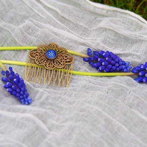 Kékfestő mintás tűzzománc hajtű - ruha & divat - hajdísz & hajcsat - hajdísz - Meska.hu Kékfestő mintás tűzzománc hajtű - ruha & divat - hajdísz & hajcsat - hajdísz - Meska.hu