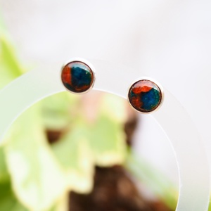 Bedugós fülbevaló - tűzzománc - türkiz-narancs - ékszer - fülbevaló - pötty fülbevaló - Meska.hu Bedugós fülbevaló - tűzzománc - türkiz-narancs - ékszer - fülbevaló - pötty fülbevaló - Meska.hu