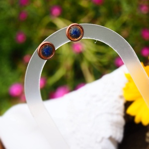 Bedugós fülbevaló - tűzzománc - kék-arany transzparens - ékszer - fülbevaló - pötty fülbevaló - Meska.hu Bedugós fülbevaló - tűzzománc - kék-arany transzparens - ékszer - fülbevaló - pötty fülbevaló - Meska.hu