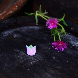 Tulipán bross, kitűző - tűzzománc  - Meska.hu