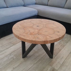 Kerek dohányzóasztal, Otthon & Életmód, Bútor, Asztal, Famegmunkálás, MESKA