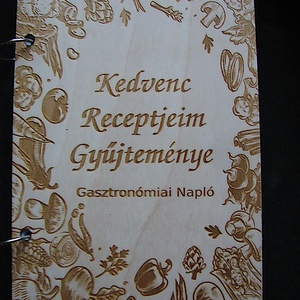 Üres Receptkönyv Natúr Fa Borítóval A5 méretű - otthon & lakás - konyhafelszerelés, tálalás - sütés, főzés - receptfüzet - Meska.hu