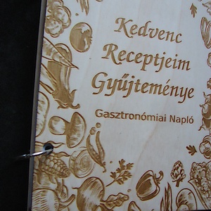 Üres Receptkönyv Natúr Fa Borítóval A5 méretű - otthon & életmód - konyhafelszerelés, tálalás - sütés, főzés - receptfüzet - Meska.hu
