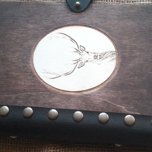 Vadásznapló / Album / Évfordulós ajánd�k / Nász ajándék /Könyv / Fotó album /Egyedi grafikával/Gravirozott Fa Boritóval - játék & sport - sport és kikapcsolódás - vadászat - Meska.hu