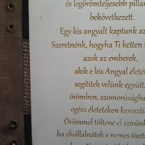 Keresztszülő Felkérő,Fából készült,Gravirozott,Könyvecske,Bőrpántos Kötéssel. - játék & sport - Meska.hu