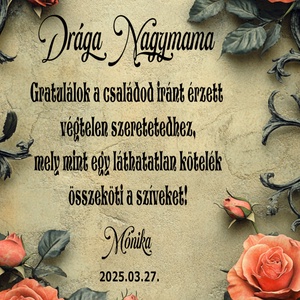 Személyes Üzenet Nagymamának � Egyedi, Szívhez Szóló Ajándék a Legfontosabb Személynek - otthon & életmód - dekoráció - kép & falikép - plakát - Meska.hu