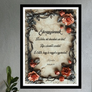 Édesanyámnak � Egyedi, Szívhez Szóló Ajándék Édesanyák Számára - otthon & életmód - dekoráció - kép & falikép - plakát - Meska.hu
