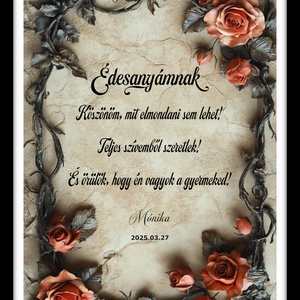 Édesanyámnak � Egyedi, Szívhez Szóló Ajándék Édesanyák Számára - otthon & életmód - dekoráció - kép & falikép - plakát - Meska.hu