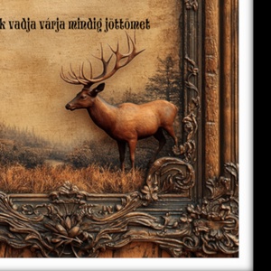 Vadász vagyok  Prémium minőségű falikép fa keretben - otthon & életmód - dekoráció - kép & falikép - plakát - Meska.hu