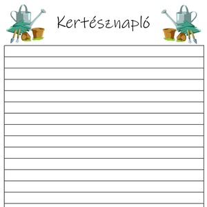 Egyedi, személyre szabott kertésznapló.Fedezd fel a kertészkedés örömét egy stílusos névre szóló napló társaságában! - otthon & életmód - ház & kert - növény & veteményes - Meska.hu
