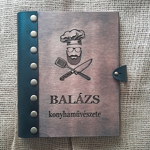 Egyedi Gravírozott Fa Borítós Üres Receptkönyv - Bőrkötéses Kivitelben - otthon & életmód - konyhafelszerelés, tálalás - sütés, főzés - receptfüzet - Meska.hu