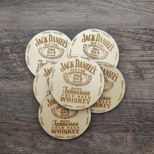 Poháralátét, Otthon & Életmód, Konyhafelszerelés, tálalás, Tálalás, Tányér- és poháralátét, Gravírozás, pirográfia, MESKA