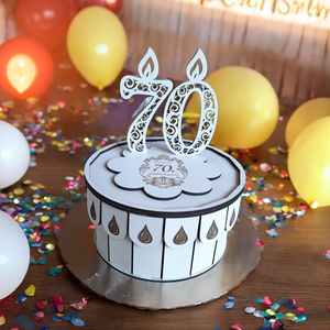 Születésnapi torta doboz, Otthon & Életmód, Dekoráció, Asztal és polc dekoráció, Díszdoboz, Famegmunkálás, MESKA