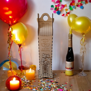 Boros doboz (borosüveg tartó születésnapra) - otthon & életmód - dekoráció - asztal és polc dekoráció - díszdoboz - Meska.hu