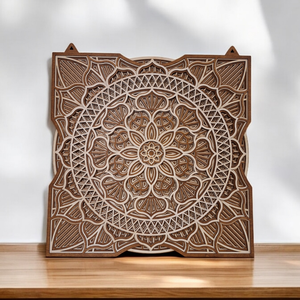 3D mandala fali dekoráció, Otthon & Életmód, Dekoráció, Fali és függő dekoráció, Falra akasztható dekor, Famegmunkálás, MESKA