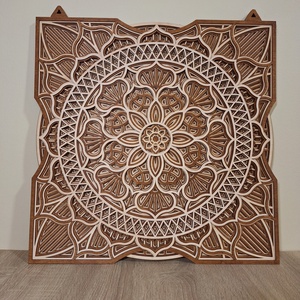 3D mandala fali dekoráció - otthon & életmód - dekoráció - fali és függő dekoráció - falra akasztható dekor - Meska.hu