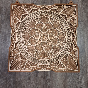 3D mandala fali dekoráció - otthon & életmód - dekoráció - fali és függő dekoráció - falra akasztható dekor - Meska.hu
