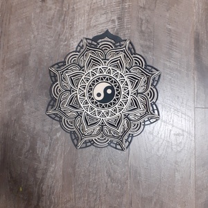 3D mandala yin-yang fali dekoráció - otthon & életmód - dekoráció - fali és függő dekoráció - falra akasztható dekor - Meska.hu