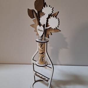 Váza fa virágokkal nőnapra / anyák napjára - otthon & életmód - dekoráció - asztal és polc dekoráció - asztaldísz - Meska.hu