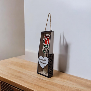 Nőnapi/anyák napi asztali vagy falidísz rózsával - otthon & életmód - dekoráció - asztal és polc dekoráció - asztaldísz - Meska.hu