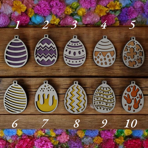 Húsvéti festett fa tojás , Otthon & Életmód, Dekoráció, Fali és függő dekoráció, Függődísz, Famegmunkálás, MESKA