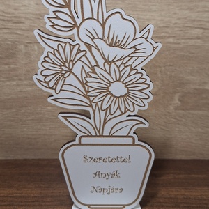 Anyák napjára / pedagógus napra gravírozott váza - otthon & életmód - dekoráció - asztal és polc dekoráció - asztaldísz - Meska.hu