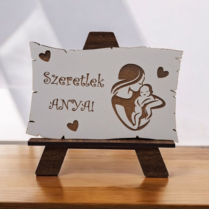 Anyák napjára / pedagógus napra gravírozott váza, Otthon & Életmód, Dekoráció, Asztal és polc dekoráció, Asztaldísz, Famegmunkálás, MESKA