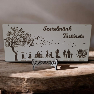 Házassági évfordulóra , Otthon & Életmód, Dekoráció, Asztal és polc dekoráció, Asztaldísz, Famegmunkálás, MESKA