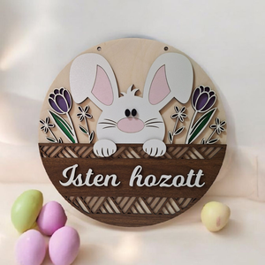 Húsvéti ajtódísz, Otthon & Életmód, Dekoráció, Ajtó- és ablak dekoráció, Ajtódísz & Kopogtató, Famegmunkálás, MESKA