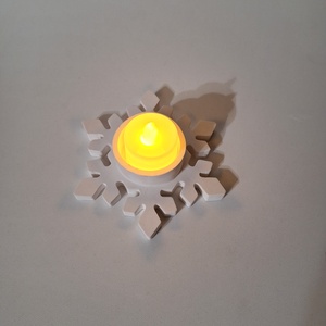 Karácsonyi asztaldekoráció - kerámia mécsestartó - karácsony - karácsonyi lakásdekoráció - ünnepi asztaldekoráció - Meska.hu