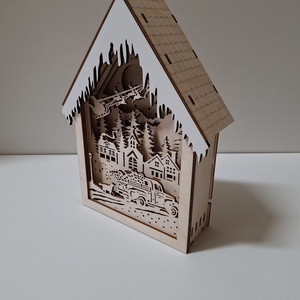 Karácsonyi dísz világítással - karácsony - karácsonyi lakásdekoráció - karácsonyi fénydekoráció - Meska.hu