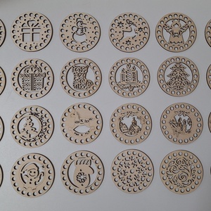 Horgolható fa alap - Karácsonyfa dísz  - karácsony - karácsonyi lakásdekoráció - karácsonyfadíszek - Meska.hu